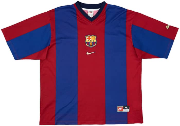 1998-00 Barcelona Basic Home Shirt Rivaldo #11 - 9/10 - (XL)