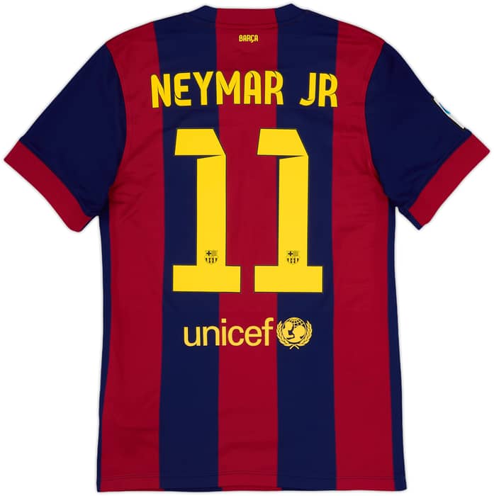 2014-15 Barcelona Home Shirt Neymar Jr #11 - 8/10 - (S)