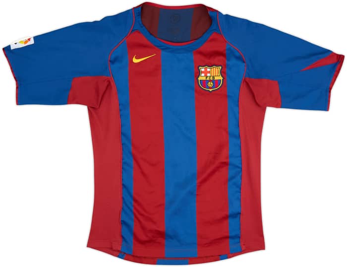 2004-05 Barcelona Home Shirt Ronaldinho #10 - 5/10 - (S)