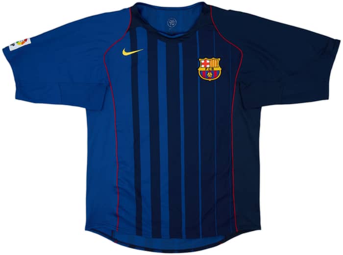 2004-05 Barcelona Away Shirt Ronaldinho #10 - 8/10 - (L)