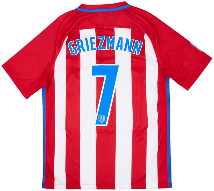 2016-17 Atletico Madrid Home Shirt Griezmann #7 - 8/10 - (M)