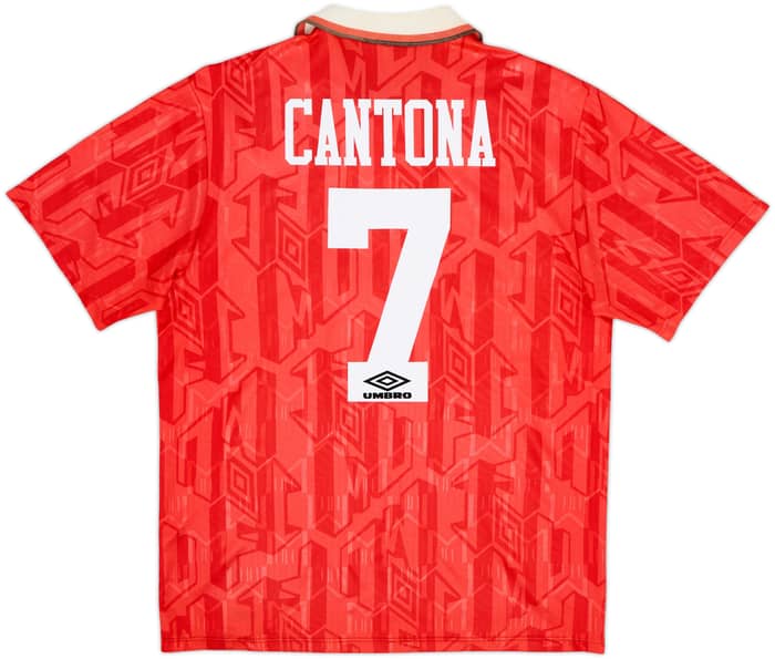1992-94 Manchester United Home Shirt Cantona #7 - 7/10 - (L)