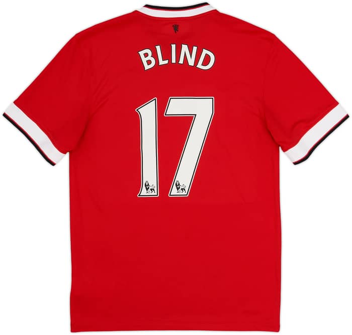2014-15 Manchester United Home Shirt Blind #17 - 8/10 - (S)