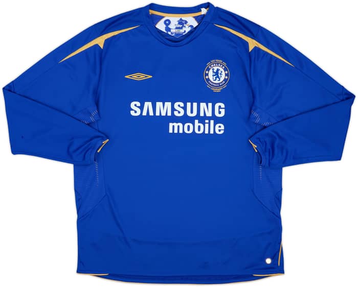 Camiseta de local del Chelsea Centenary 2005-06 Manga Larga Maniche #7 - 6/10 - (XL)