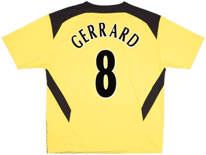 2004-06 Liverpool Away Shirt Gerrard #8 - 8/10 - (XL)