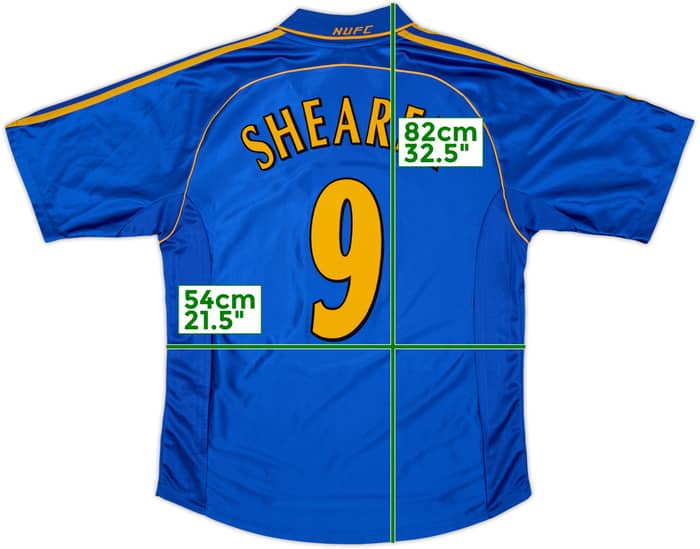 1998-99 Newcastle Away Shirt Shearer #9 - 8/10 - (L)