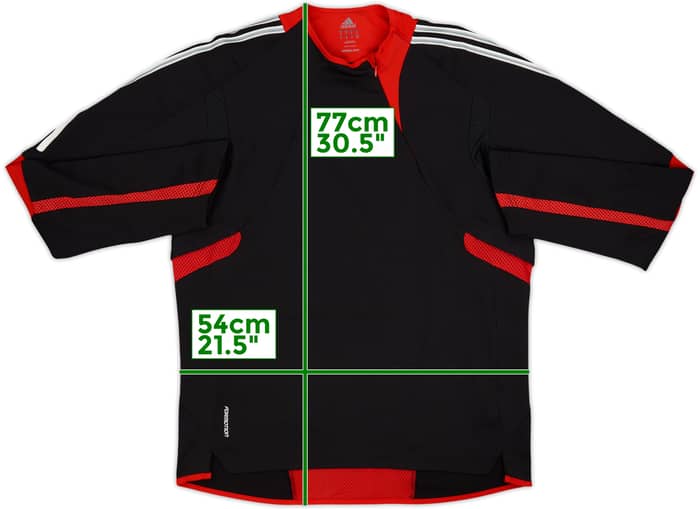 2005-06 adidas Formotion 1/4 Zip Drill Top - 9/10 - (M)