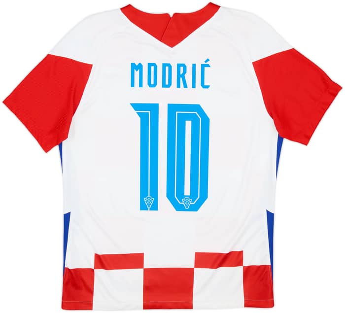 2020-21 Croatia Home Shirt Modric #10 - 8/10 - (M)