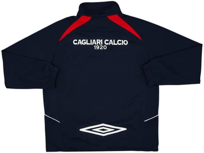 2007-08 Cagliari Umbro 1/4 Zip Drill Top - 9/10 - (L)