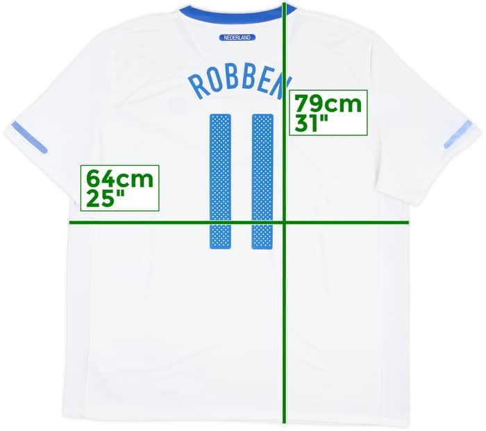 2010-11 Netherlands Away Shirt Robben #11 - 8/10 - (XXL)