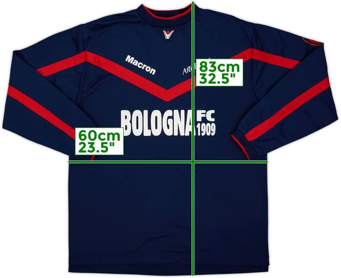 2002-03 Bologna Macron Sudadera - 8/10 - (XL)