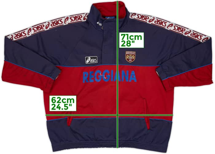 1996-97 Reggiana Asics 1/4 Zip Training Top - 6/10 - (L)