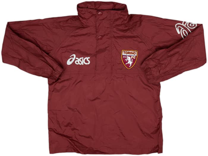 2005-06 Torino Asics Chaqueta impermeable con cremallera de 1/4 - 8/10 - (Niños L)