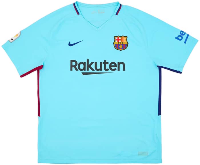 2017-18 Barcelona Away Shirt Pique #3 - 8/10 - (XL)