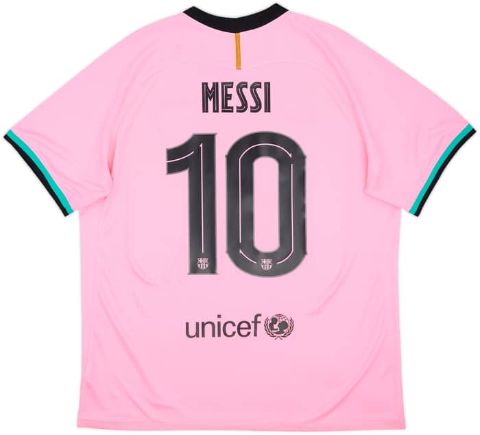 2020-21 Barcelona Third Shirt Messi #10 - 8/10 - (XL)