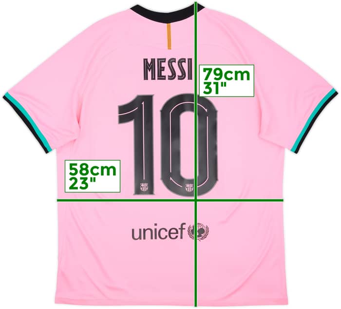 2020-21 Barcelona Third Shirt Messi #10 - 8/10 - (XL)