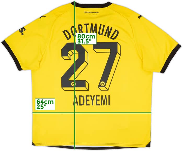 2023-24 Borussia Dortmund Home Shirt Adeyemi #27 (XXL)