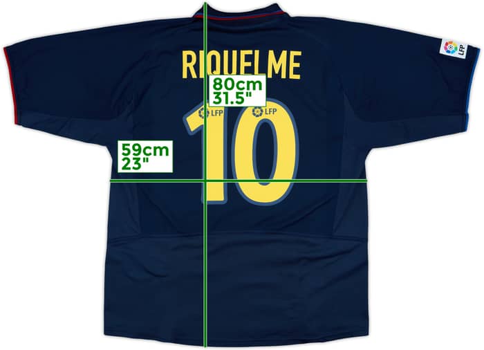 2002-03 Barcelona Away Shirt Riquelme #10 - 8/10 - (XL)