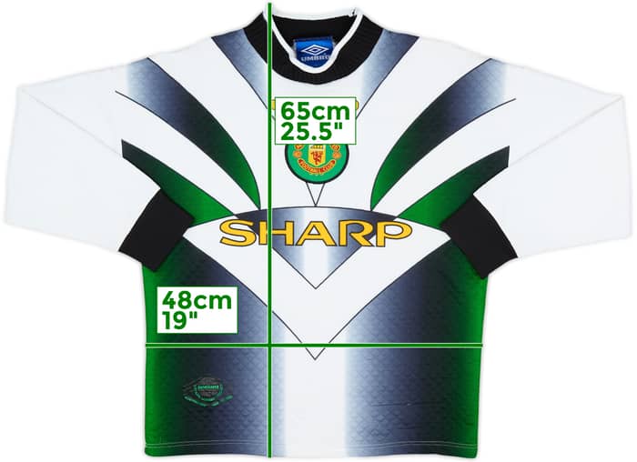 1996-97 Manchester United GK Shirt - 8/10 - (Y)