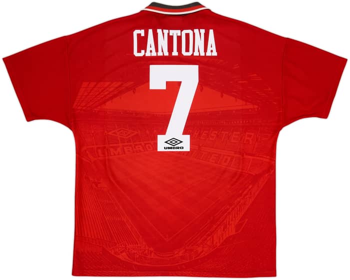 1994-96 Manchester United Home Shirt Cantona #7 - 6/10 - (XL)