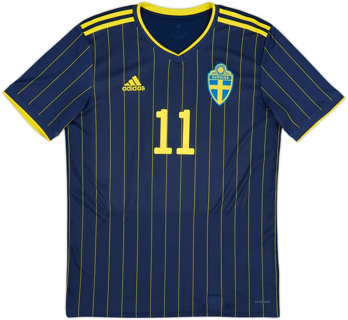 2020-22 Sweden Away Shirt Ibrahimovic #11 - 9/10 - (M)