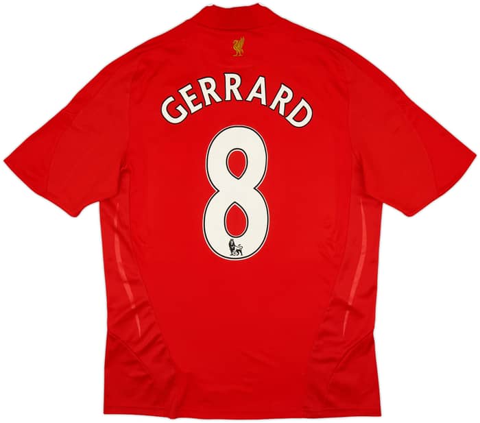 2008-10 Liverpool Home Shirt Gerrard #8 - 8/10 - (M)