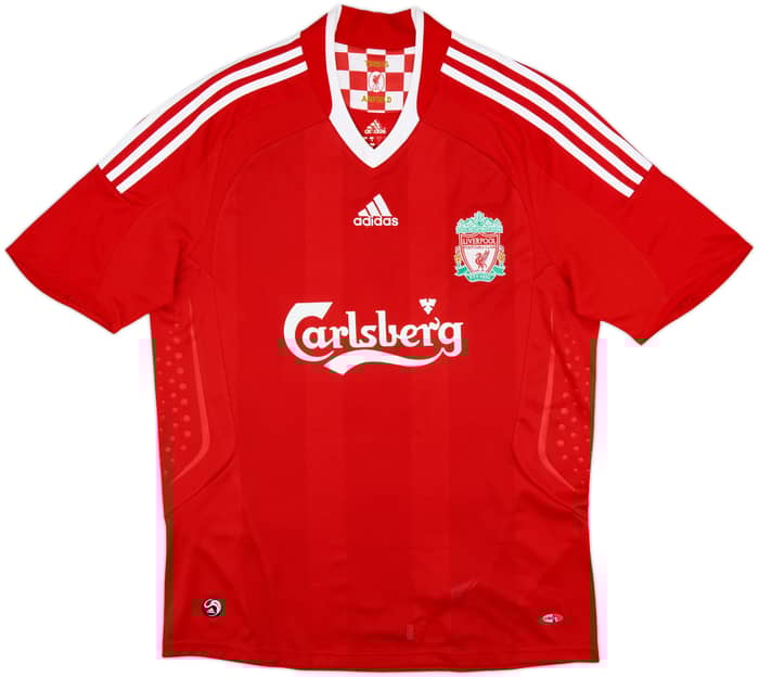 2008-10 Liverpool Home Shirt Gerrard #8 - 8/10 - (M)
