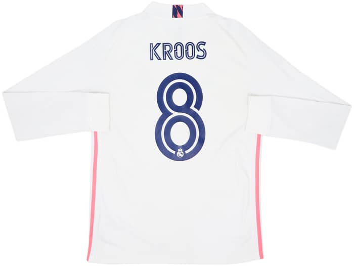 2020-21 Real Madrid Home L/S Shirt Kroos #8 - 6/10 - (M)