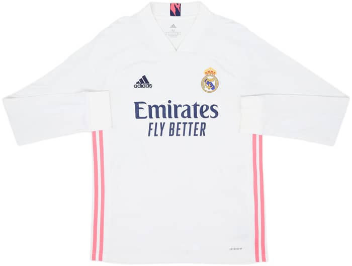 2020-21 Real Madrid Home L/S Shirt Kroos #8 - 6/10 - (M)