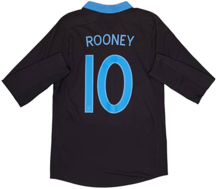 2011-12 England Away L/S Shirt Rooney #10 - 9/10 - (M)
