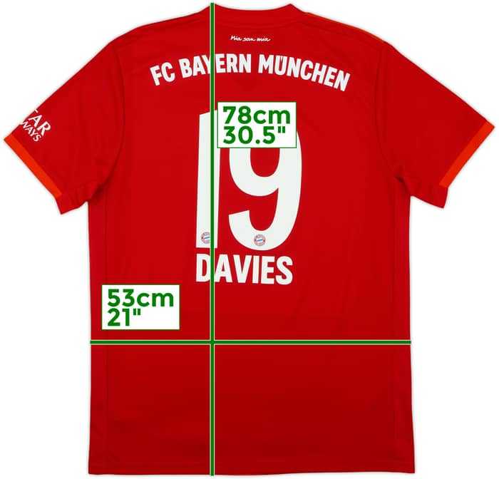 2019-20 Bayern Munich Home Shirt Davies #19 - 8/10 - (L)