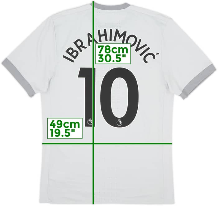 2017-18 Manchester United Authentic Third Shirt Ibrahimovic #10 - 9/10 - (L)