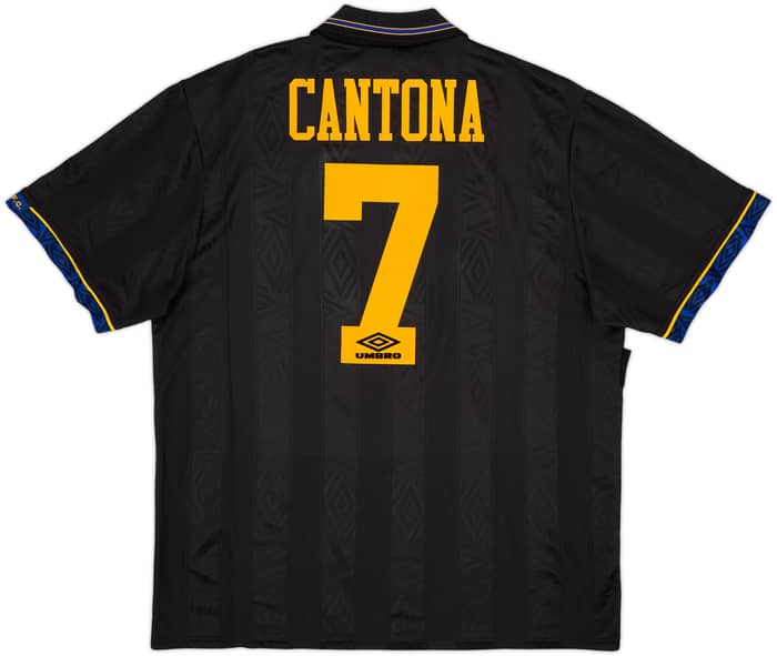 1993-95 Manchester United Away Shirt Cantona #7 - 8/10 - (XL)