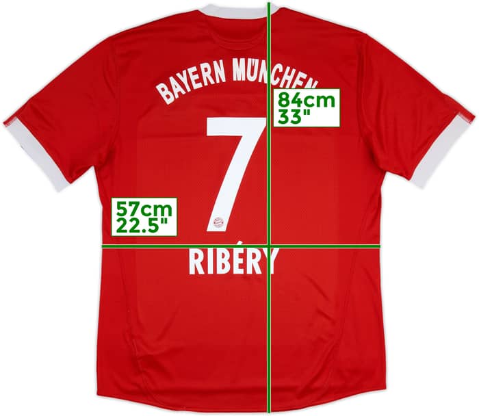 2009-10 Bayern Munich Home Shirt Ribery #7 - 5/10 - (XL)