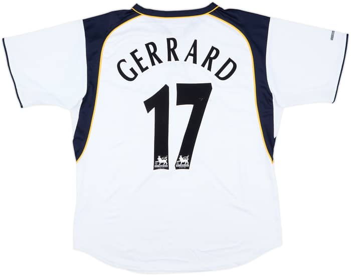 2001-03 Liverpool Away Shirt Gerrard #17 - 9/10 - (L)