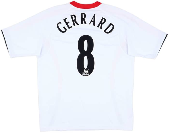 2005-06 Liverpool Away Shirt Gerrard #8 - 10/10 - (L)