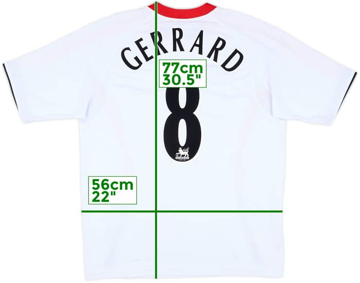 2005-06 Liverpool Away Shirt Gerrard #8 - 10/10 - (L)