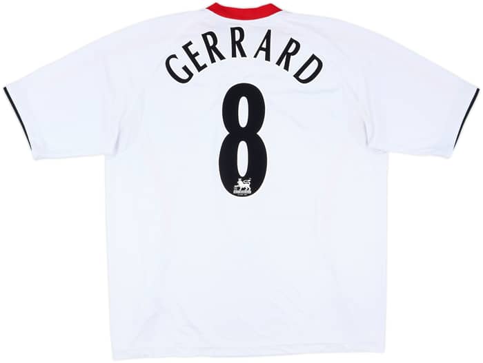 2005-06 Liverpool Away Shirt Gerrard #8 - 7/10 - (XL)