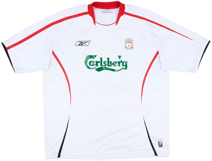 2005-06 Liverpool Away Shirt Gerrard #8 - 7/10 - (XL)