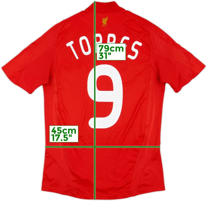 2008-10 Liverpool Home Shirt Torres #9 - 6/10 - (S)