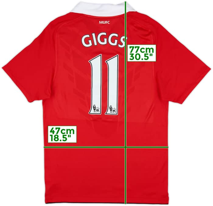 2010-11 Manchester United Home Shirt Giggs #11 - 8/10 - (S)