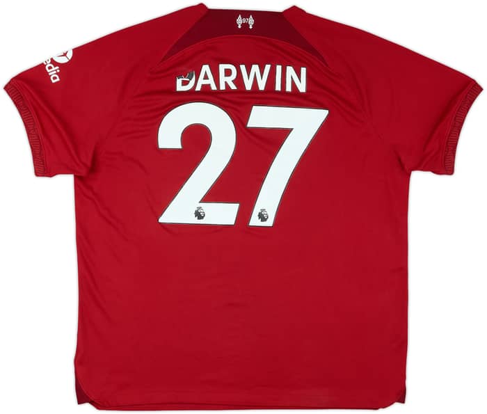 2022-23 Liverpool Home Shirt Darwin #27 - 5/10 - (XL)