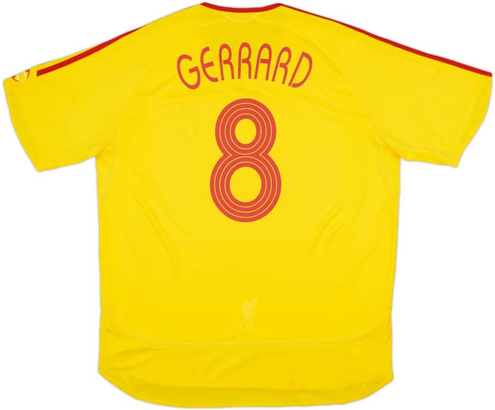 2006-07 Liverpool Away Shirt Gerrard #8 - 5/10 - (XL)