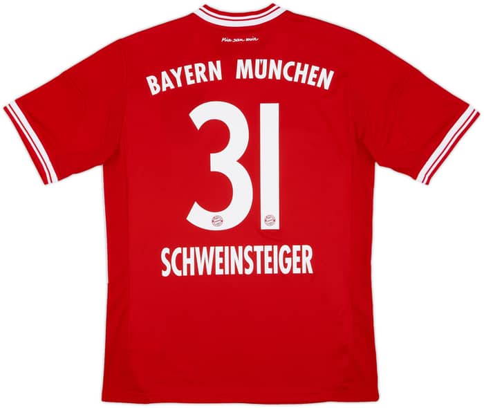 2013-14 Bayern Munich Home Shirt Schweinsteiger #31 - 8/10 - (XL.Boys)