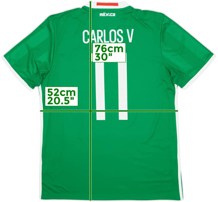 2016-17 Mexico Copa America Home Shirt Carlos V #11 (L)