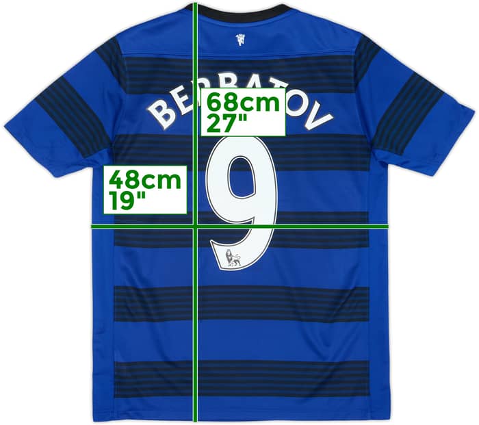 2011-13 Manchester United Away Shirt Berbatov #9 - 6/10 - (XL.Boys)