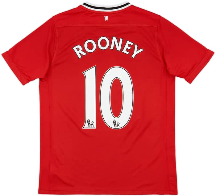 2011-12 Manchester United Home Shirt Rooney #10 - 8/10 - (XL.Boys)