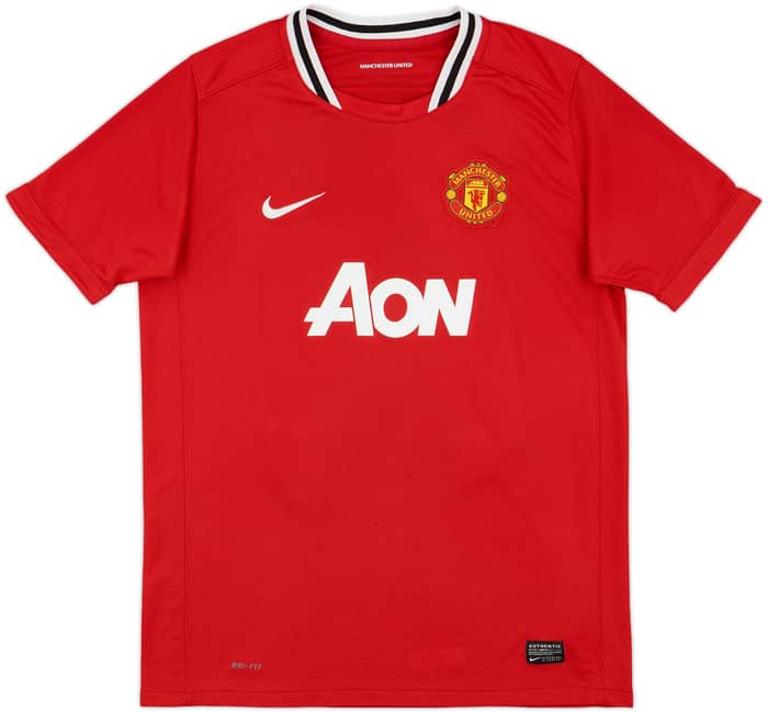 2011-12 Manchester United Home Shirt Rooney #10 - 8/10 - (XL.Boys)