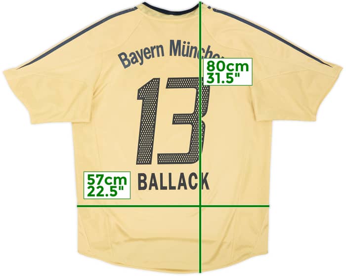 2004-05 Bayern Munich Away Shirt Ballack #13 - 6/10 - (L)