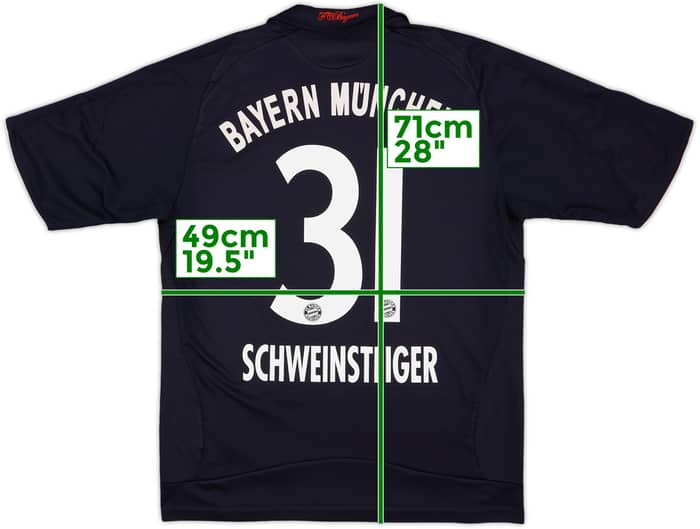 2008-09 Bayern Munich Away Shirt Schweinsteiger #31 - 8/10 - (XL.Boys)
